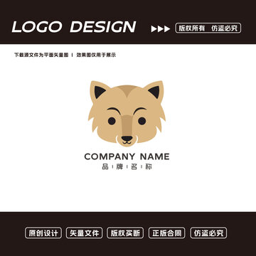 卡通熊logo标志