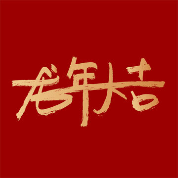 龙年大吉矢量字