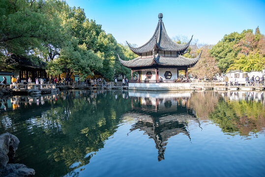 苏州天平山园林景观