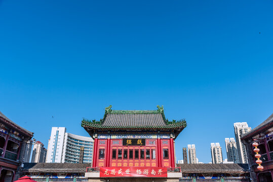 中国天津古文化街的津门老戏楼