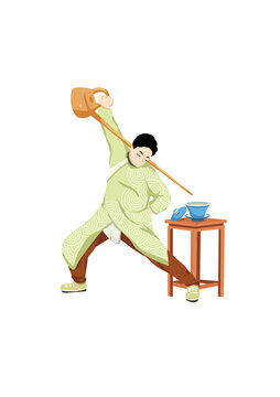 蓋碗茶手藝人