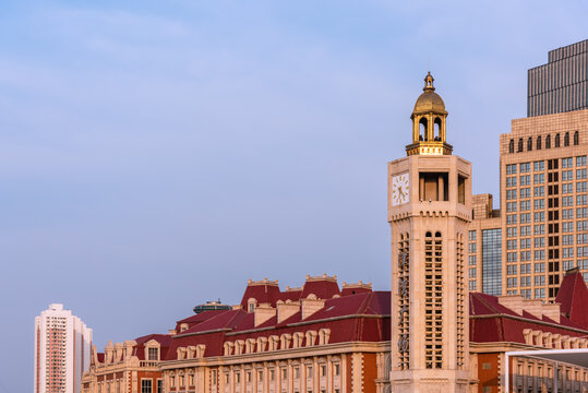 中国天津津湾广场城市建筑风景