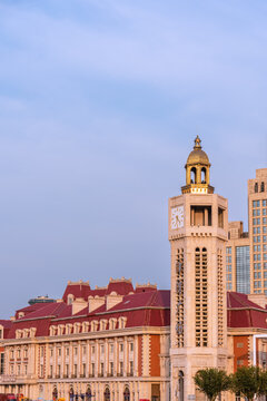 中国天津津湾广场城市建筑风景