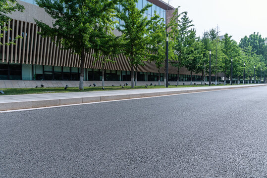 中国天津城市建筑道路背景