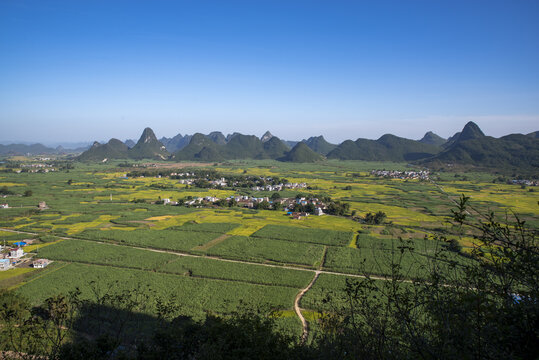 乡村田园山景