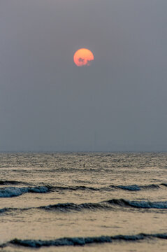 海上日落