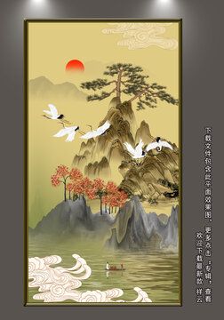 玄關畫屏風畫隔斷畫