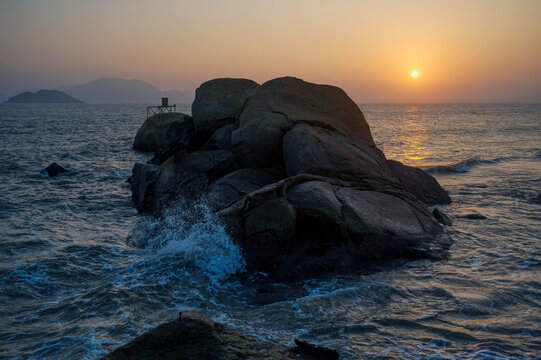 海上日落