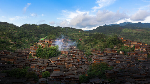 千户苗寨全景