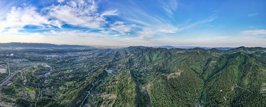 航拍重庆早晨