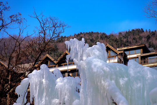 济南九如山冰雕冰挂