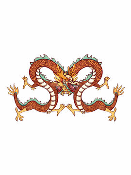 龍年手繪風元素