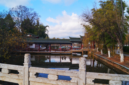 大观楼湖景