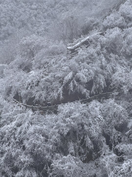 云台山雪景