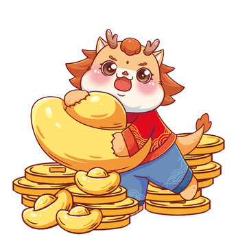 龍年吉祥物元素