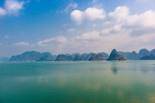 广西靖西渠洋湖风景