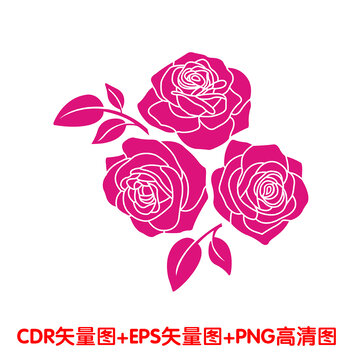 玫瑰花雕刻圖案