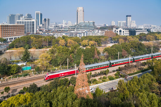 冬日嘉兴城市风光