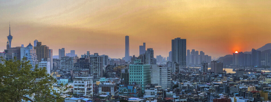 澳门城市风光全景