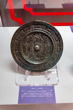 长安博物馆的唐代四神十二生肖镜