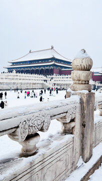 北京故宫雪景