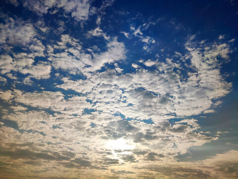 农村天空晚霞