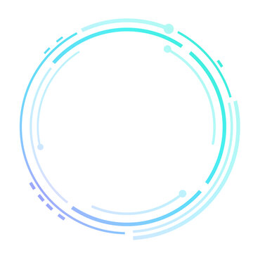 圆形科技风边框