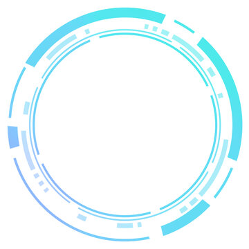 科技风圆形边框