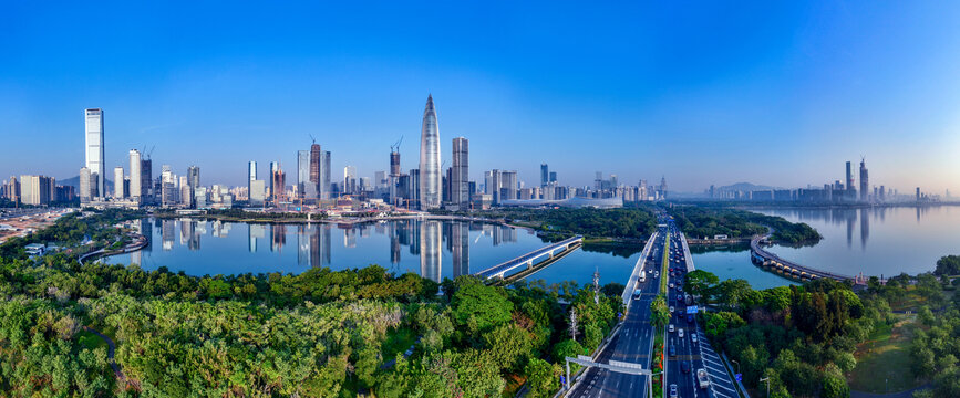 深圳灣天際線全景