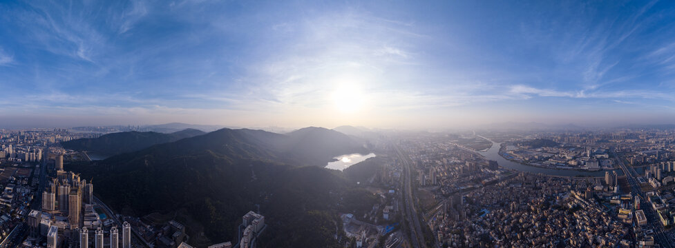 珠海金钟山全景航拍