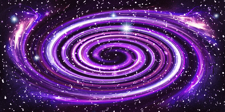 紫色旋渦星空