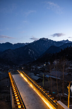 九寨沟夜景