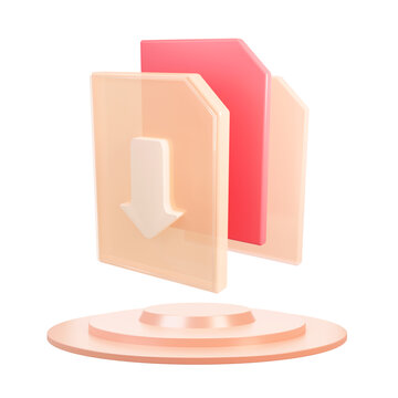 3D理財投資圖標(biāo)元素