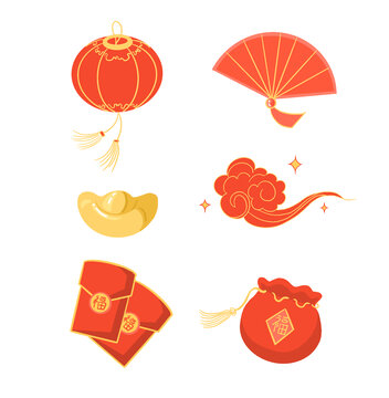 新年過(guò)年節(jié)日喜慶燈籠紅包掛件