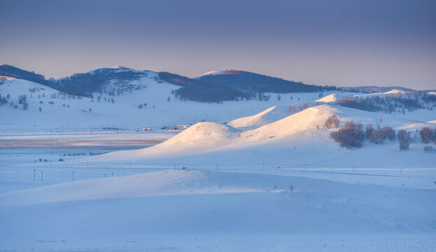 北方冬季雪景