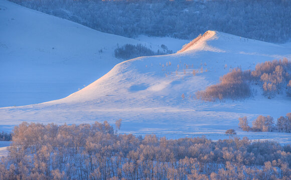 北方冬季雪景