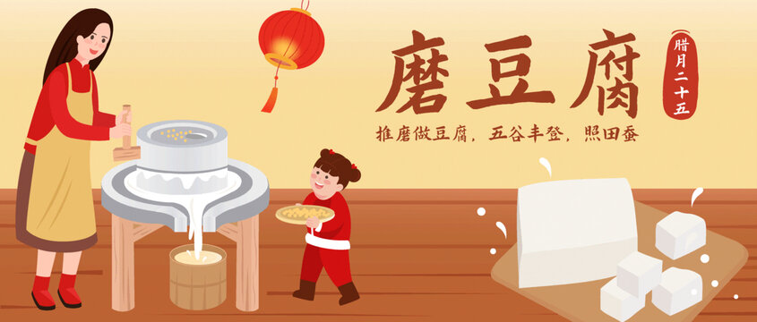年俗臘月二十五公眾號模板