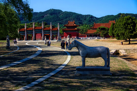 清东陵景陵神道石马