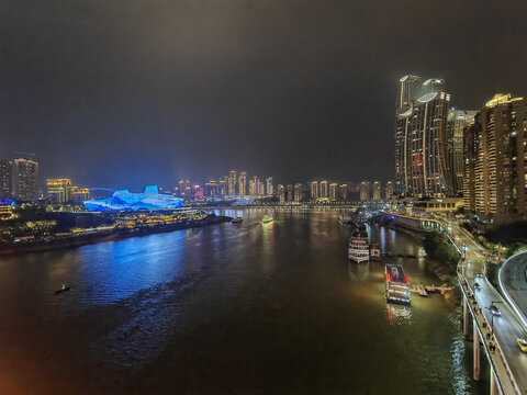 重庆嘉陵江夜景