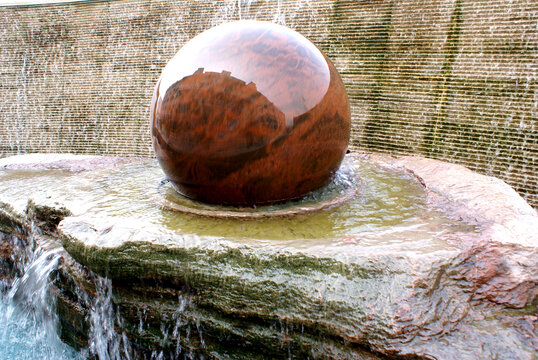 园林工艺风水球石材雕刻装饰