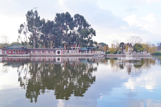 大观楼湖景