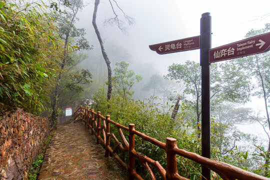 北帝山旅游风景区步道