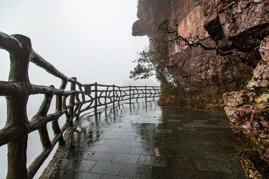 北帝山景区石桥山游览步道