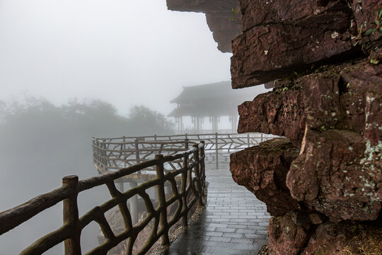 北帝山旅游风景区观光栈道