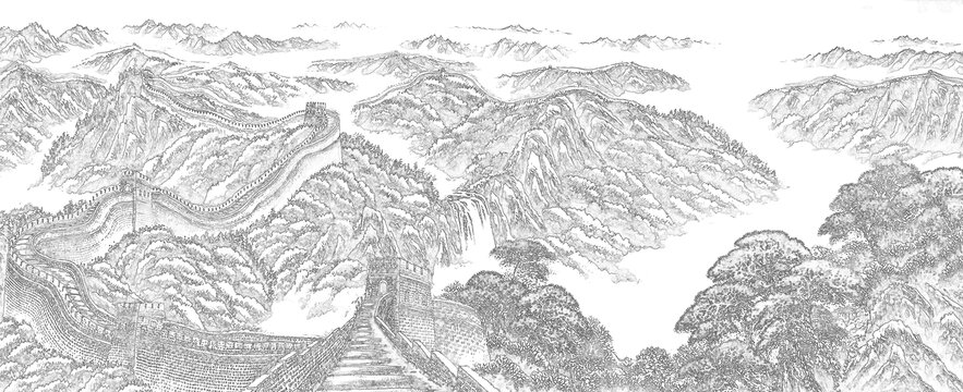 長城線稿
