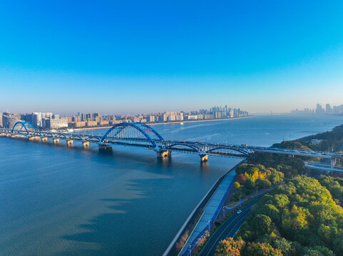 杭州钱塘江城市风光