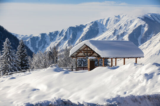 新疆禾木雪景