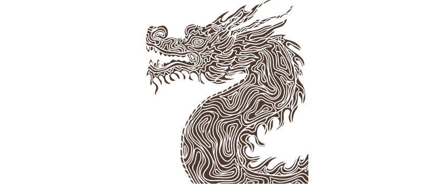 龍抽象插圖