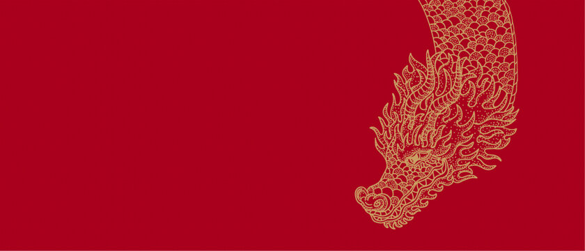 龍矢量繪畫封面