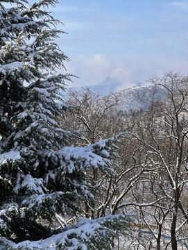 太行山红旗渠雪景